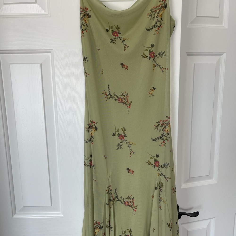 Zara Floral Sage Maxi Dress